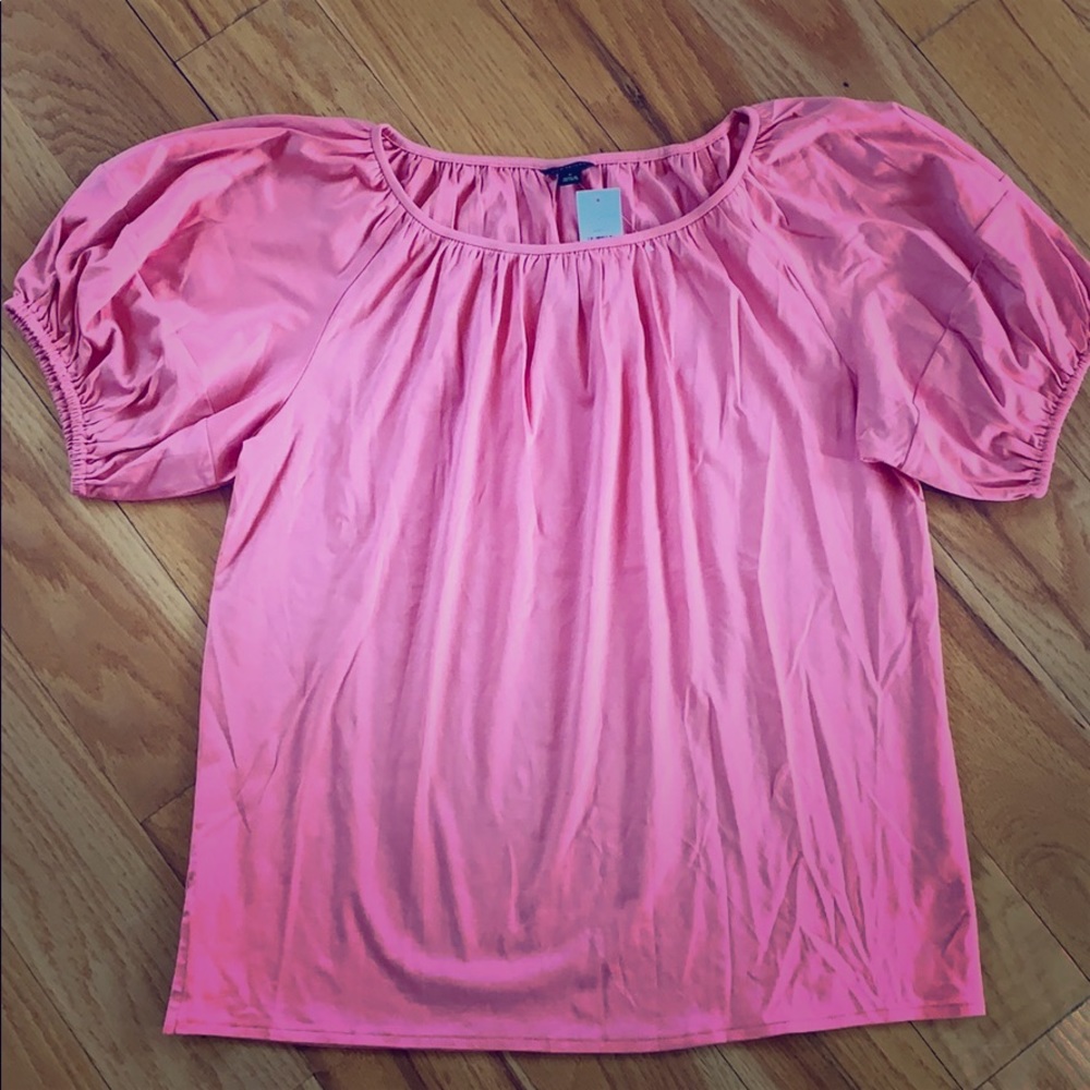 Ann Taylor Puffy Sleeve Top